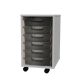 Premium 6 Shallow Tray Grey Unit Clear