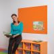 ColourPlus Unframed Noticeboard H900xW1200mm Orange