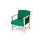 Wooden Easy Seating Armchair Persian
