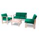 Wooden Easy Seating 2 Seater Arm Chair Persian