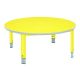 Start Right Circular Adjustable Table Yellow