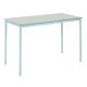 Fully Welded Rectangular Table 120x60x59cm Ailsa Top LGrey Edge