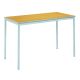 Fully Welded Rectangular Table 120x60x53cm Beech Top LGrey Edge