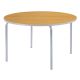 Round Table Light Grey Edge H640mm Beech