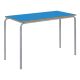 Crush Bent Rectangular Table 120x60x53cm Blue