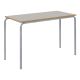 Crush Bent Rectangular Table 110x55x59cm Light Grey