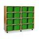 16 Triple Tray Unit Beech Green