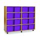 16 Triple Tray Unit Beech Purple