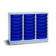 24 Single Premium Tray Unit Grey Blue