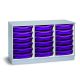 18 Single Premium Tray Unit Grey Purple