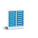 16 Single Tray Unit White Cyan