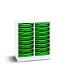 16 Single Tray Unit White Green