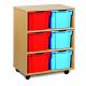 6 Triple Tray Unit Beech Lime