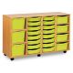 16 Single, 4 Double, 3 Triple Tray Unit Lime