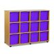12 Quad Tray Unit Beech Purple