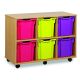 6 Quad Tray Unit Beech Blue
