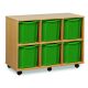 6 Quad Tray Unit Beech Green