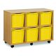 6 Quad Tray Unit Beech Yellow
