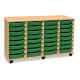 32 Single Tray Unit Beech Green