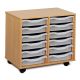 12 Single Tray Unit Clear
