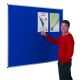 Aluminium Framed Noticeboard H900xW1200mm Burgundy