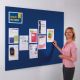 Unframed Felt Noticeboard H900 x W1200mm Dark Blue