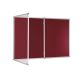 Tamperproof Noticeboard H1200 x W2400mm Burgundy