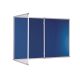 Tamperproof Noticeboard H1200 x W1800mm Dark Blue