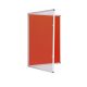 Tamperproof Noticeboard H600 x W900mm Red