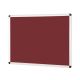 Aluminium Framed Noticeboard H1200xW2400mm Burgundy