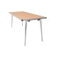 Contour Folding Table 1520x685x508mm Beech