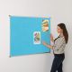 ColourPlus Framed Noticeboard H600xW900mm Cyan