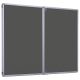 Accents FlameShield Lockable Noticeboard H1200x1800mm Charcoal