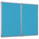 Accents FlameShield Lockable Noticeboard H1200x1800mm Light Blue