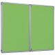 Accents FlameShield Lockable Noticeboard H1200x1800mm Light Green