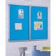 Accents Tamperproof Noticeboard H900xW1200mm Light Blue