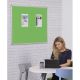 Accents Aluminium Framed Noticeboard H900xW1200mm Light Green
