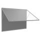 Top Lockable Noticeboards H1200xW900mm Grey