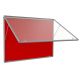 Top Lockable Noticeboards H1200xW900mm Red