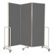 Mobile InstaWall 3 panel H1940xW1800mm Grey