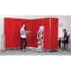Mobile InstaWall 3 panel H1940xW1800mm Red