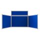 Fold-Up Display Screen 4 panel landscape Blue
