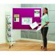 Accents Mobile Noticeboard H1200xW900mm Lilac