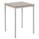 Fully Welded Square Table 710mm Light Grey