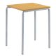 Crush Bent Square MDF Table H640mm Beech