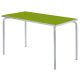 Rectangular Grey Edge Tangy Green H46 x W120xD60cm