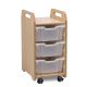 Tray Storage Unit 3 Deep Clear trays