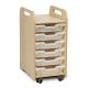 Tray Storage Unit 6 Shallow Clear Trays