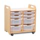 Tray Storage Unit 4 Shallow 4 Deep Clear Trays