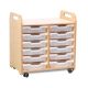 Tray Storage Unit 12 Shallow Clear Trays